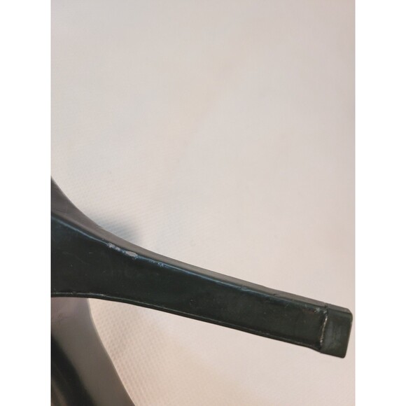 Jessica Simpson  Square Peep Toe gold black stiletto Heel Pump Shoe 9.5 unworn - Picture 11 of 12